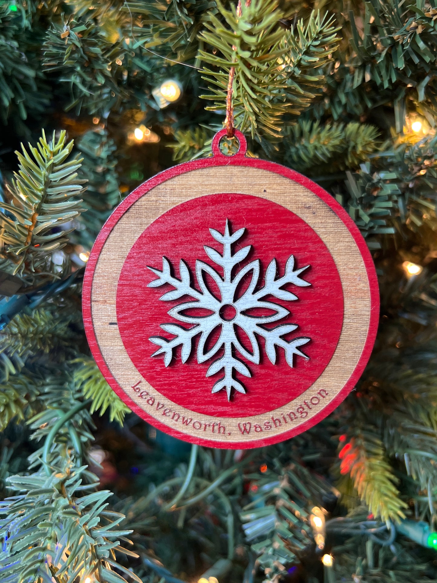 Customizable  Ornament -  Round Snowflake